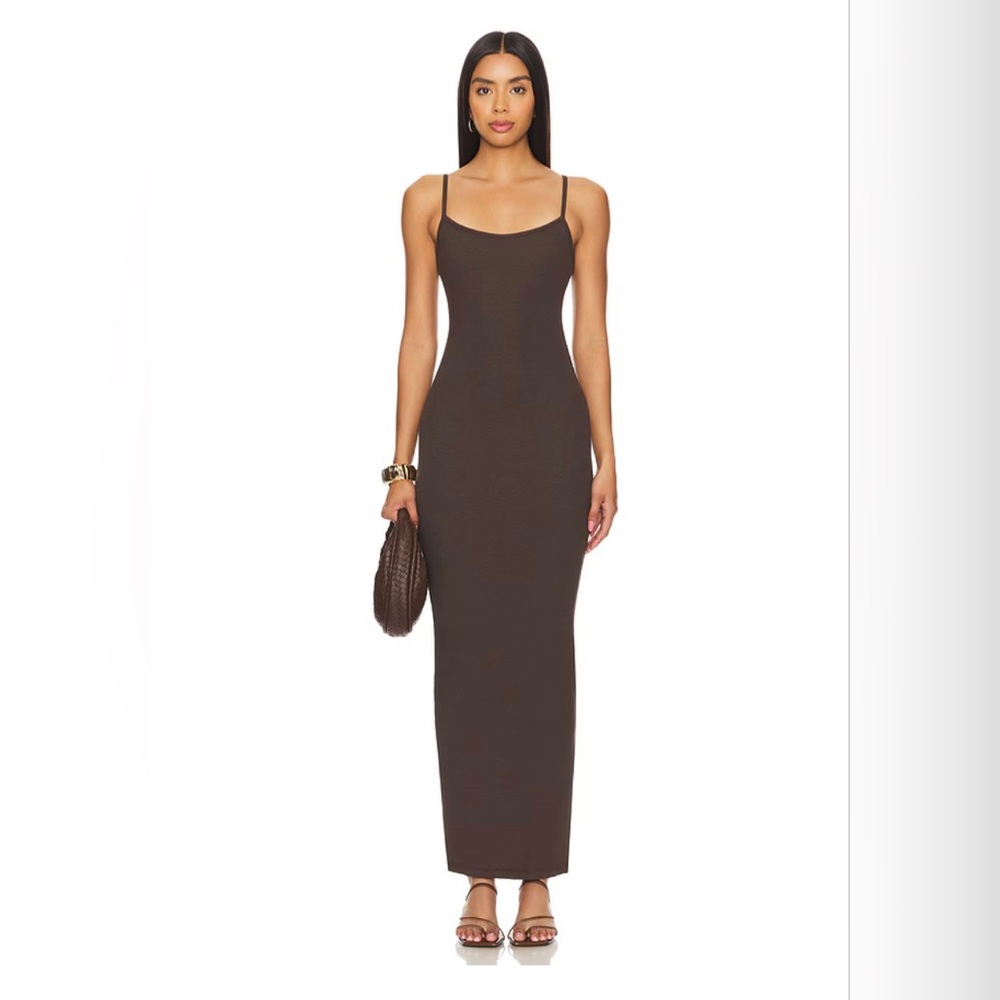 REVOLVE Clyque Donya Maxi Dress Espresso Size Small NWT